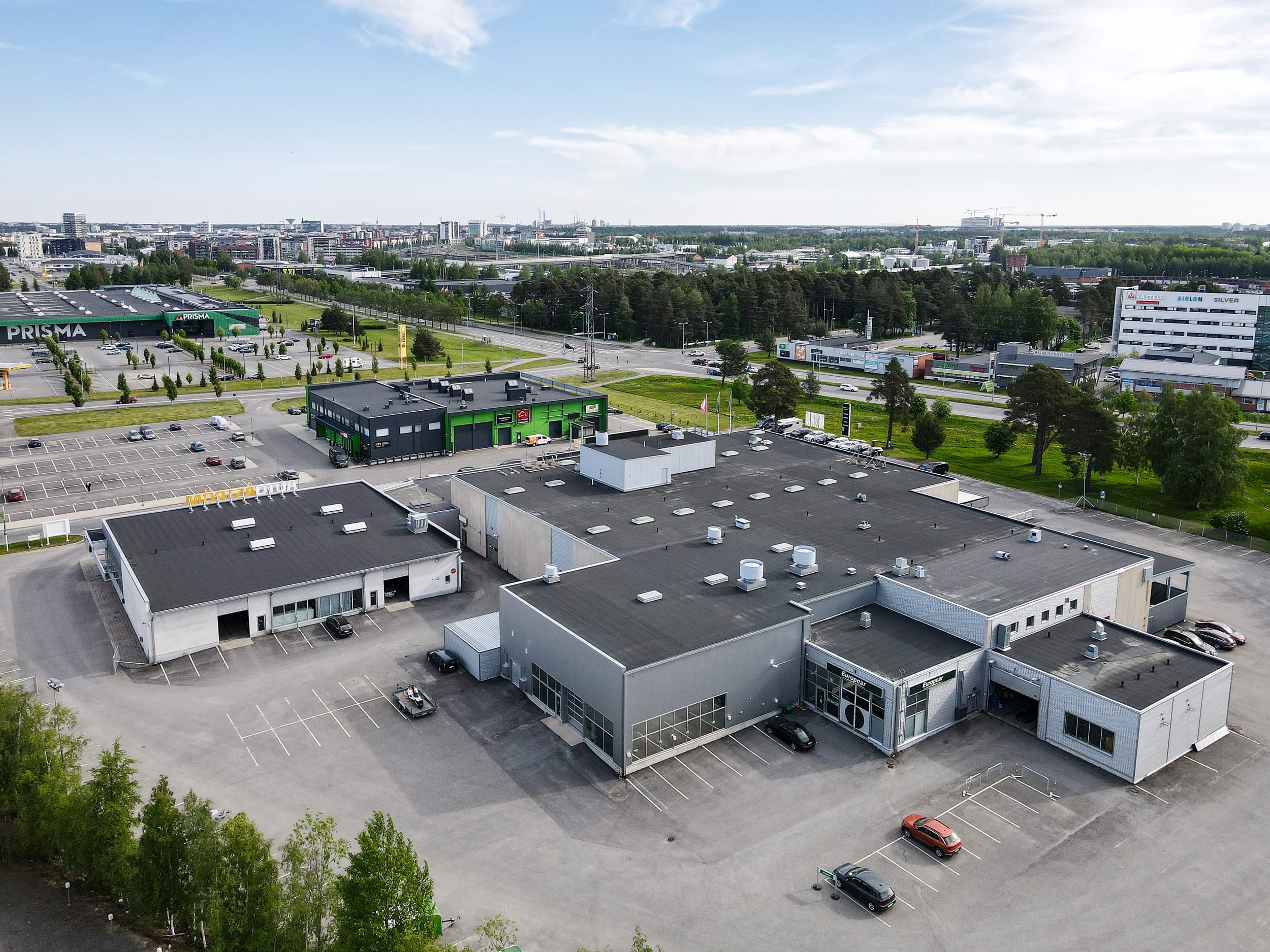 Oulun Kallisenkaarre ilmasta kuvattuna
