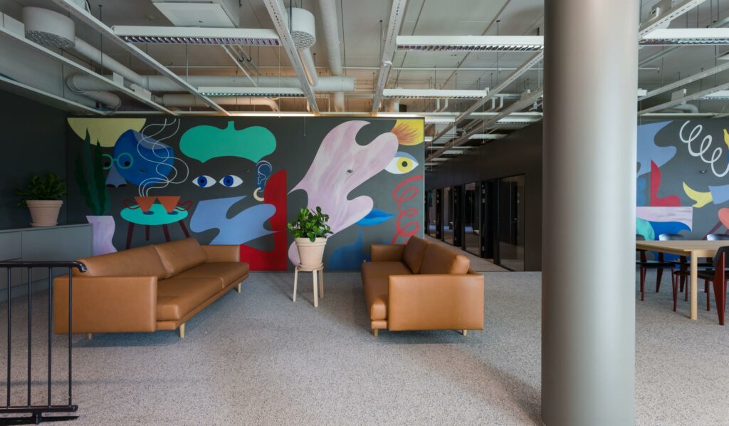 Saterinportti business campus co-working operator Wonderland's working spaces