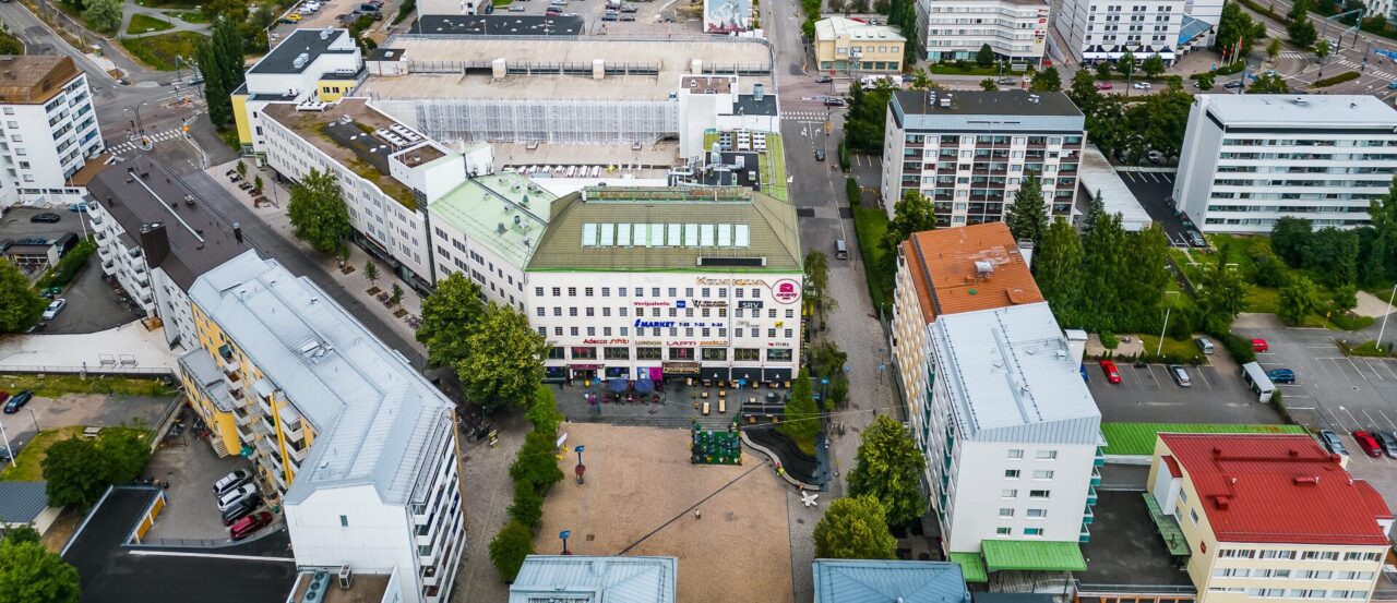 Kolmikulma ilmasta kuvattuna