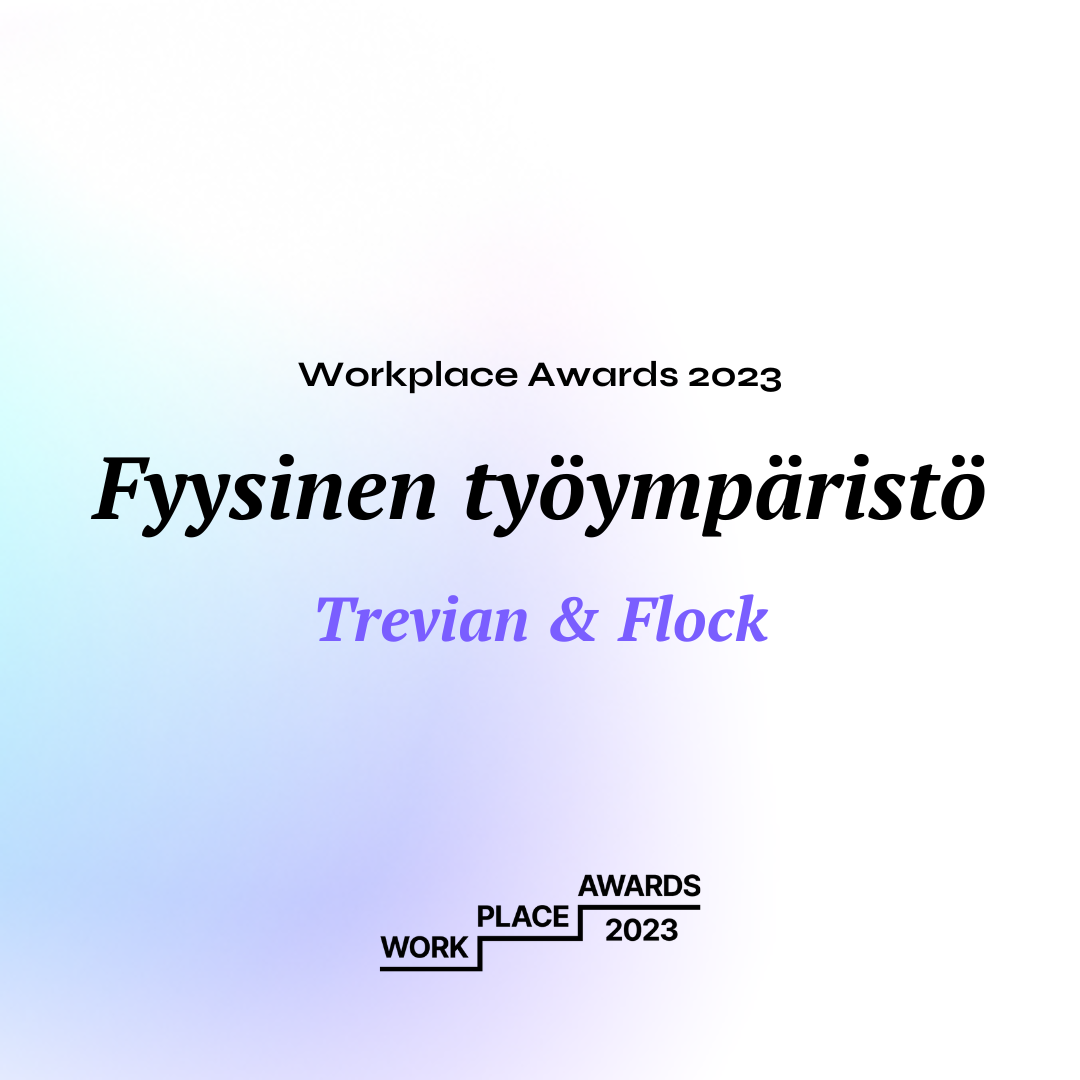 Featured image for “Trevianin toimisto voittoon Raklin Workplace Awards 2023 -kilpailussa”