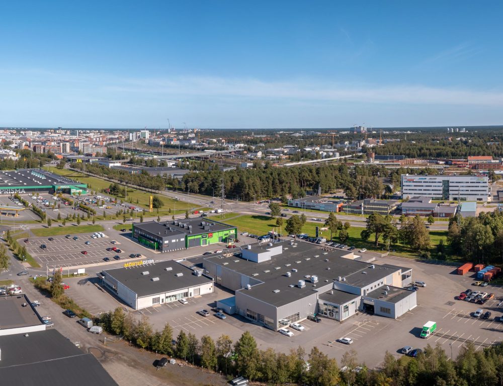 Oulun Kallisenkaarre ilmasta kuvattuna